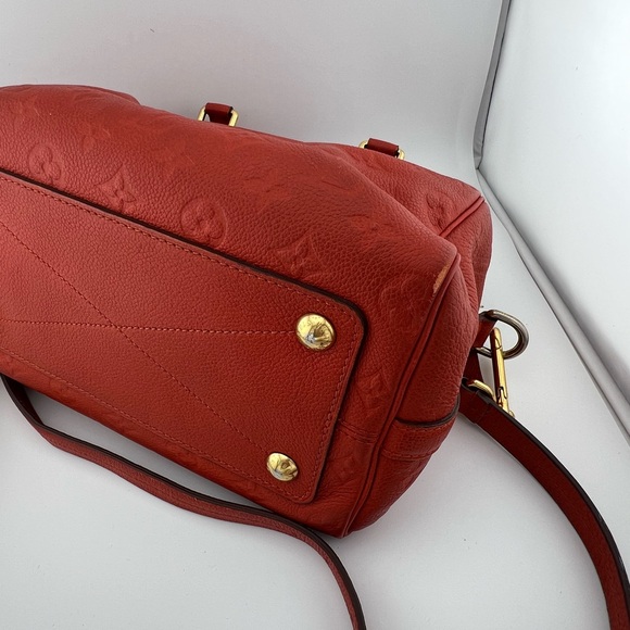 Authentic Louis Vuitton Speedy 25 Bandouliere Empriente Orange - Picture 4 of 9